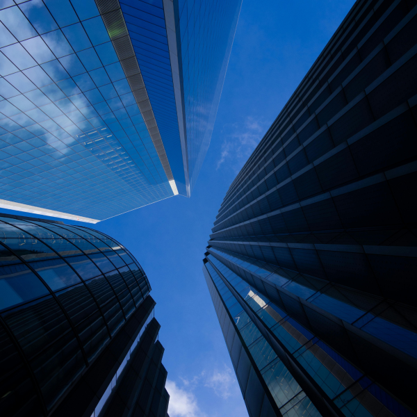 Image Shows: Image shows city high rise buildings