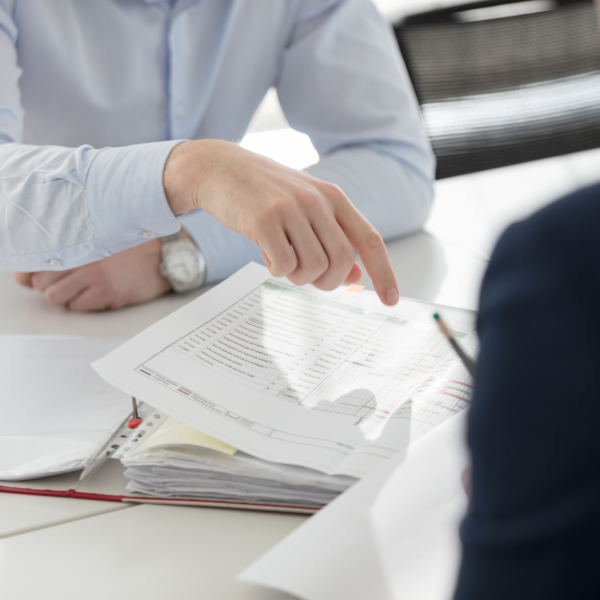 Image Shows: Image shows two people planning